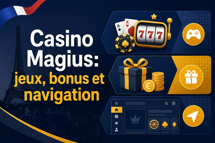 Casino Magius: jeux, bonus et navigation
